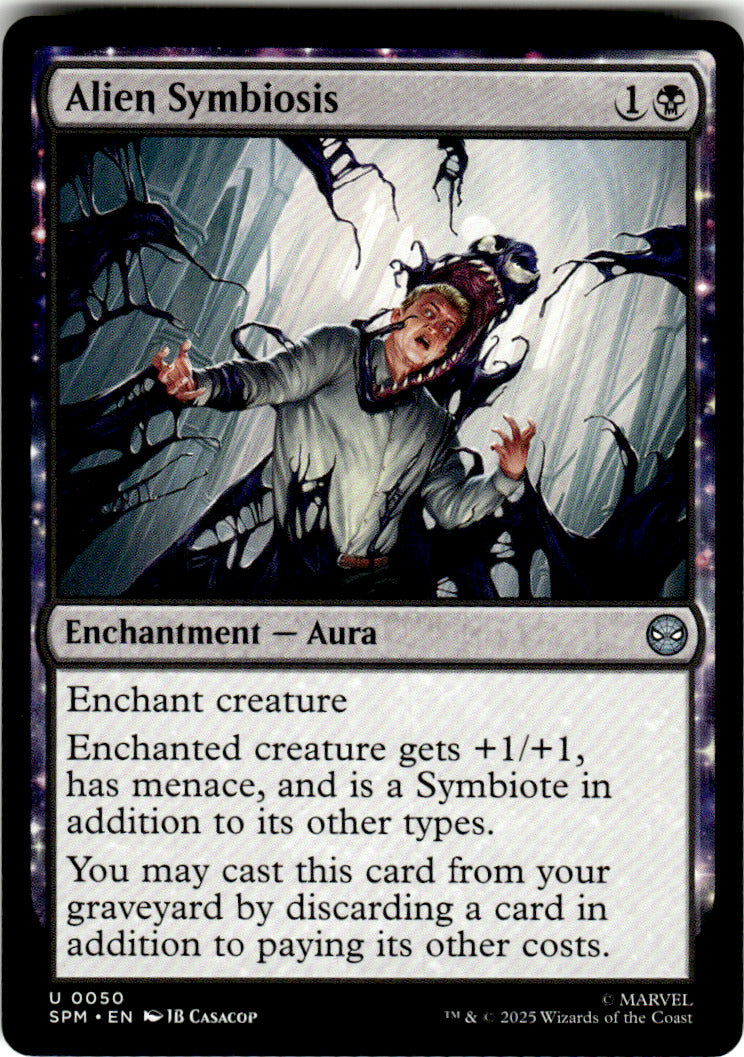Alien Symbiosis Marvel's Spider-Man 50 U Magic: The Gathering Near Mint
