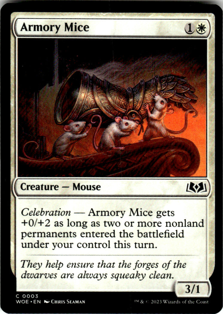 Armory Mice Wilds of Eldraine 3 C Magic: The Gathering Near Mint
