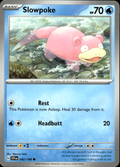Slowpoke Scarlet & Violet Base Set 042/198 Common Pokémon — English Near Mint