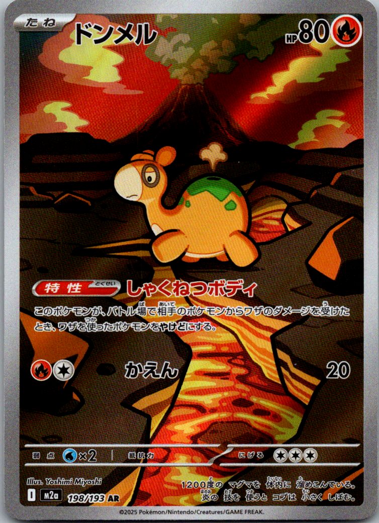 Numel 198/193 holo Art Rare MEGA Dream ex Pokemon Japanese Near Mint