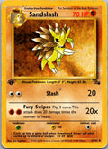 Sandslash 41/62 Uncommon Fossil Pokemon Damaged