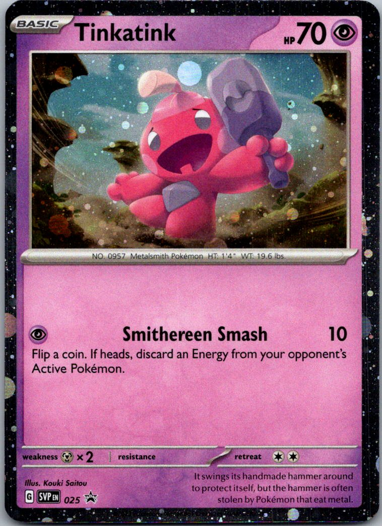 Tinkatink (Cosmo Holofoil) 025 Holo Promo Scarlet & Violet Promo Pokemon NM