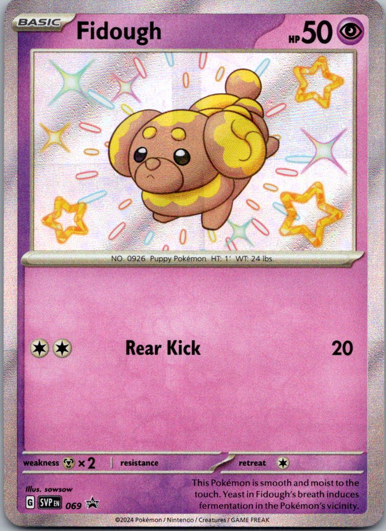 Fidough 069 Holo Promo Scarlet & Violet Promo Pokemon Near Mint