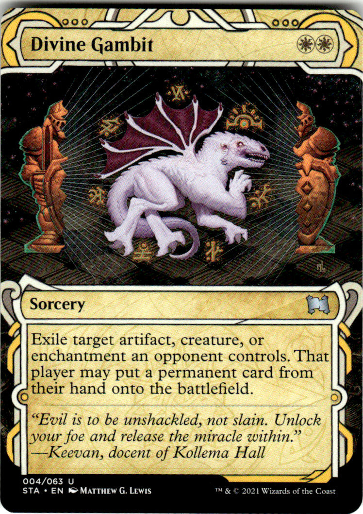 Divine Gambit Strixhaven: Mystical Archive 4 U Magic: The Gathering Near Mint