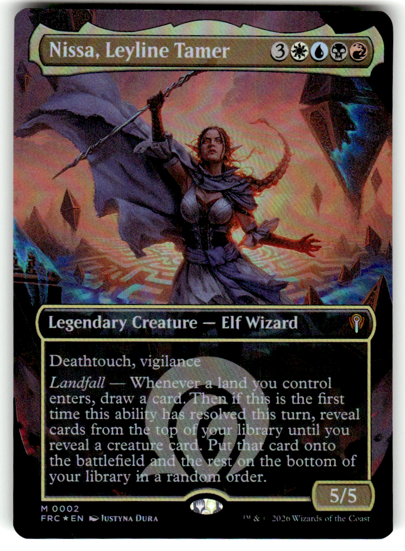Nissa, Leyline Tamer (Borderless) Commander: Reality Fracture 2 M Near Mint