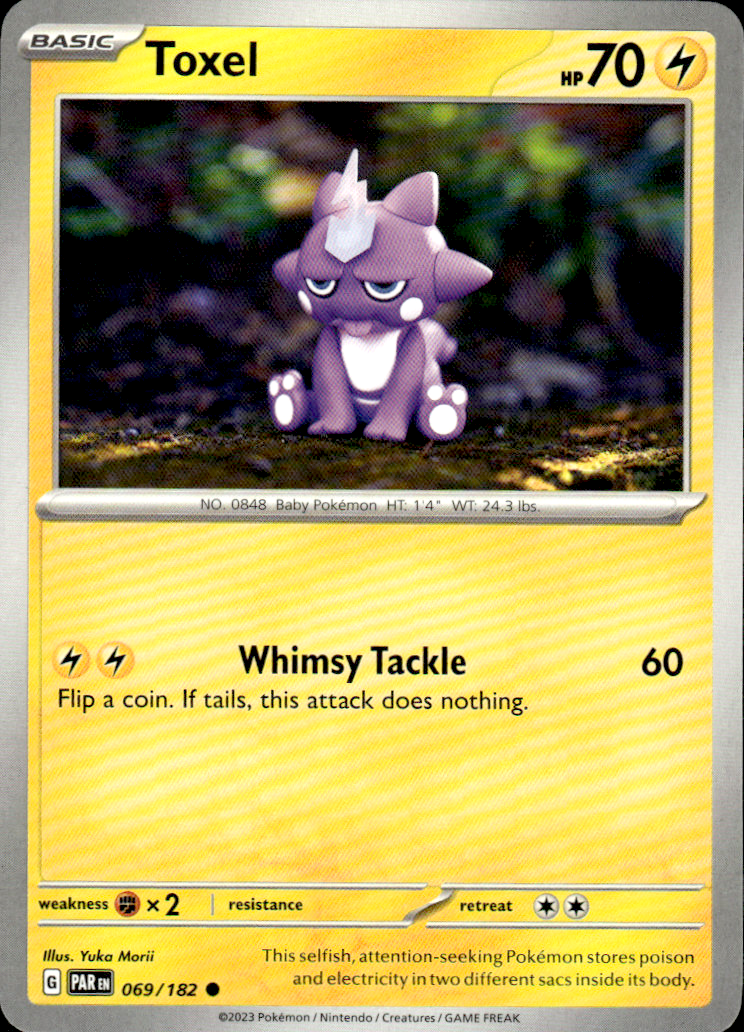 Toxel Paradox Rift 069/182 Common Pokémon — English Near Mint