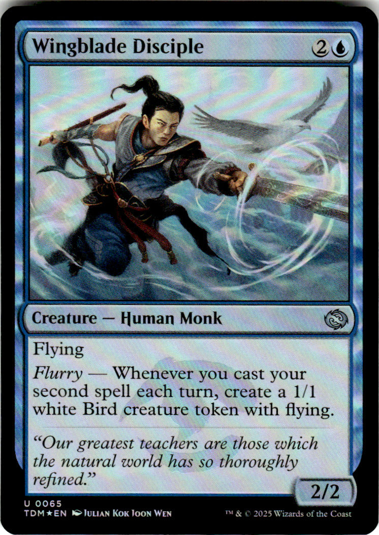 Wingblade Disciple Tarkir: Dragonstorm 65 U Foil Magic: The Gathering Near Mint