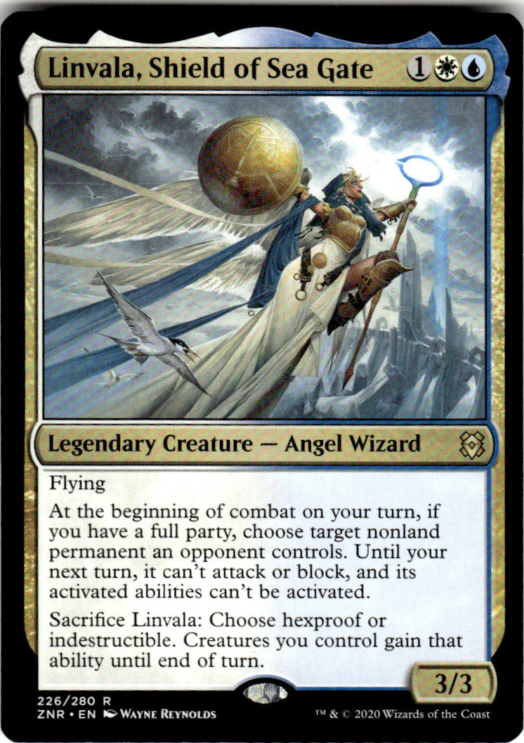 Linvala, Shield of Sea Gate Zendikar Rising 226 R Magic: The Gathering Near Mint