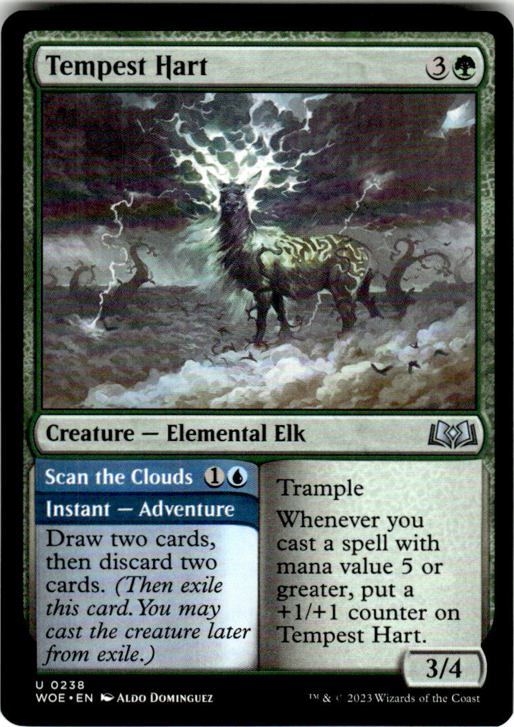 Tempest Hart Wilds of Eldraine 238 U Magic: The Gathering Near Mint