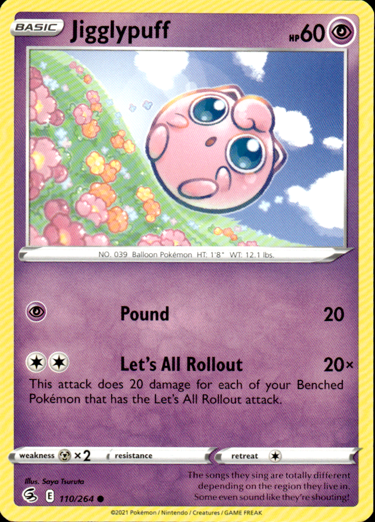 Jigglypuff Fusion Strike 110/264 Common Pokémon — English Near Mint