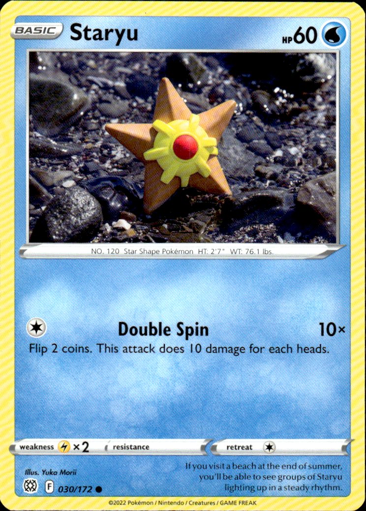 Staryu Brilliant Stars 030/172 Common Pokémon — English Near Mint
