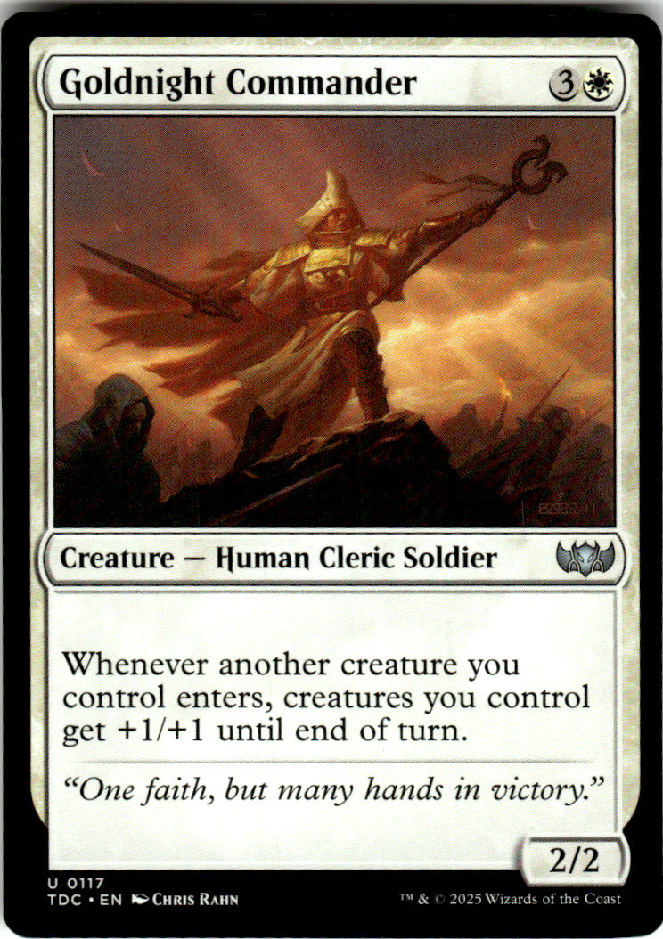 Goldnight Commander Commander: Tarkir: Dragonstorm 117 U Magic: The Gathering