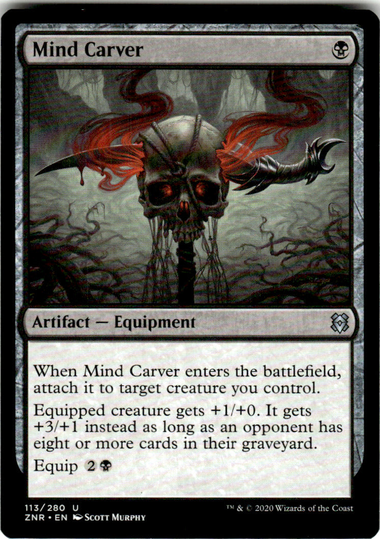 Mind Carver Zendikar Rising 113 U Magic: The Gathering Near Mint
