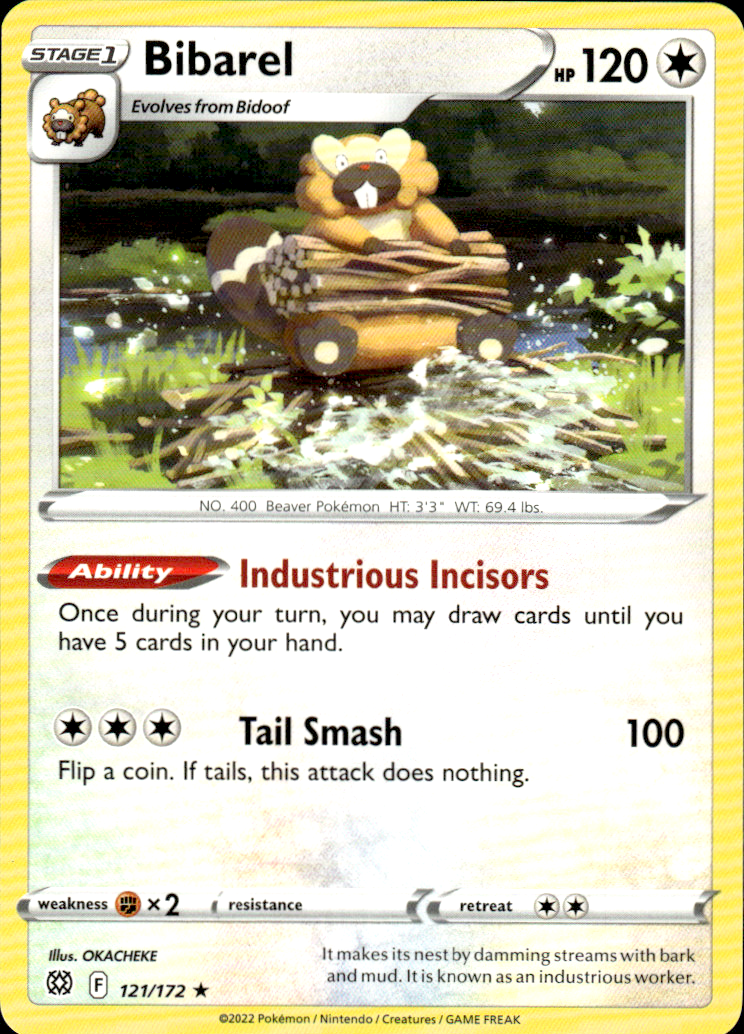 Bibarel Deck Exclusives 121/172 Rare Pokémon — English Near Mint