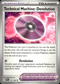 Technical Machine: Devolution Paradox Rift 177/182 Uncommon Pokémon — English