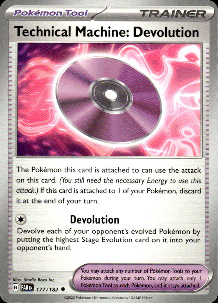 Technical Machine: Devolution Paradox Rift 177/182 Uncommon Pokémon — English