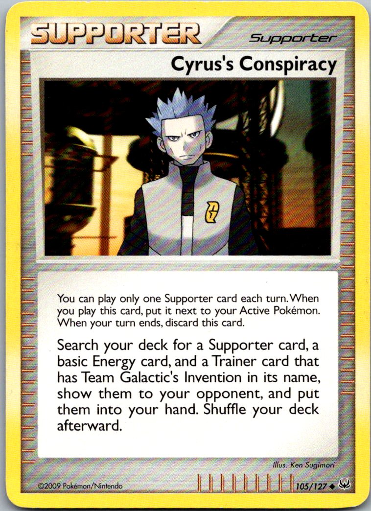 Cyrus's Conspiracy 105/127 Uncommon Platinum Pokemon Heavily Played