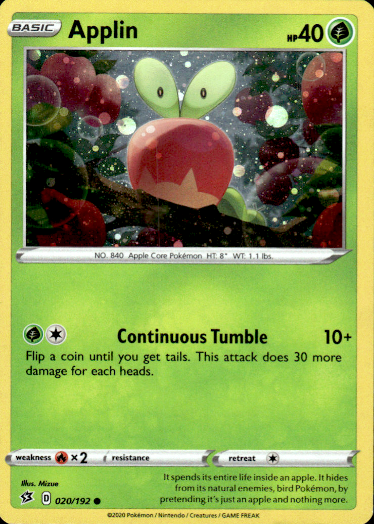 Applin - (Cosmos Holo) Blister Exclusives 020/192 Promo Holo Pokémon — English
