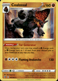 Coalossal Rebel Clash 107/192 Holo Rare Holo Pokémon — English Near Mint