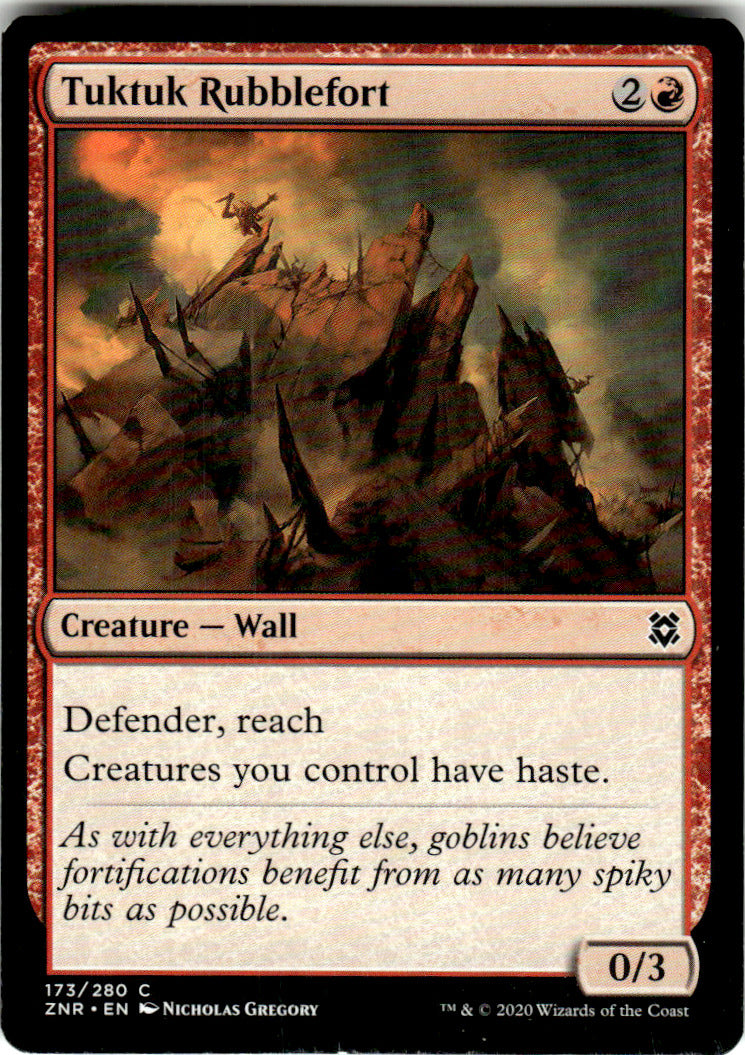 Tuktuk Rubblefort Zendikar Rising 173 C Magic: The Gathering Near Mint