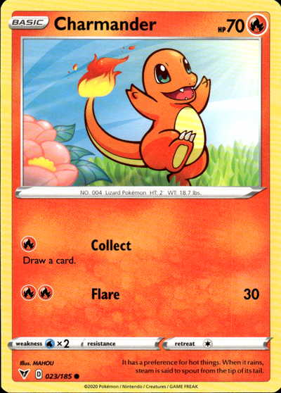 Charmander Vivid Voltage 023/185 Common Pokémon — English Near Mint