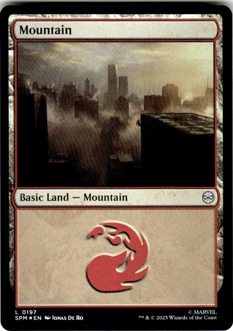 Mountain Marvel's Spider-Man 197 L Foil Magic: The Gathering Near Mint