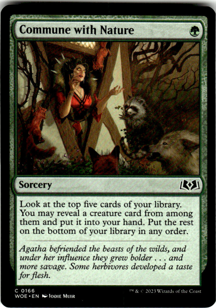 Commune with Nature Wilds of Eldraine 166 C Magic: The Gathering Near Mint