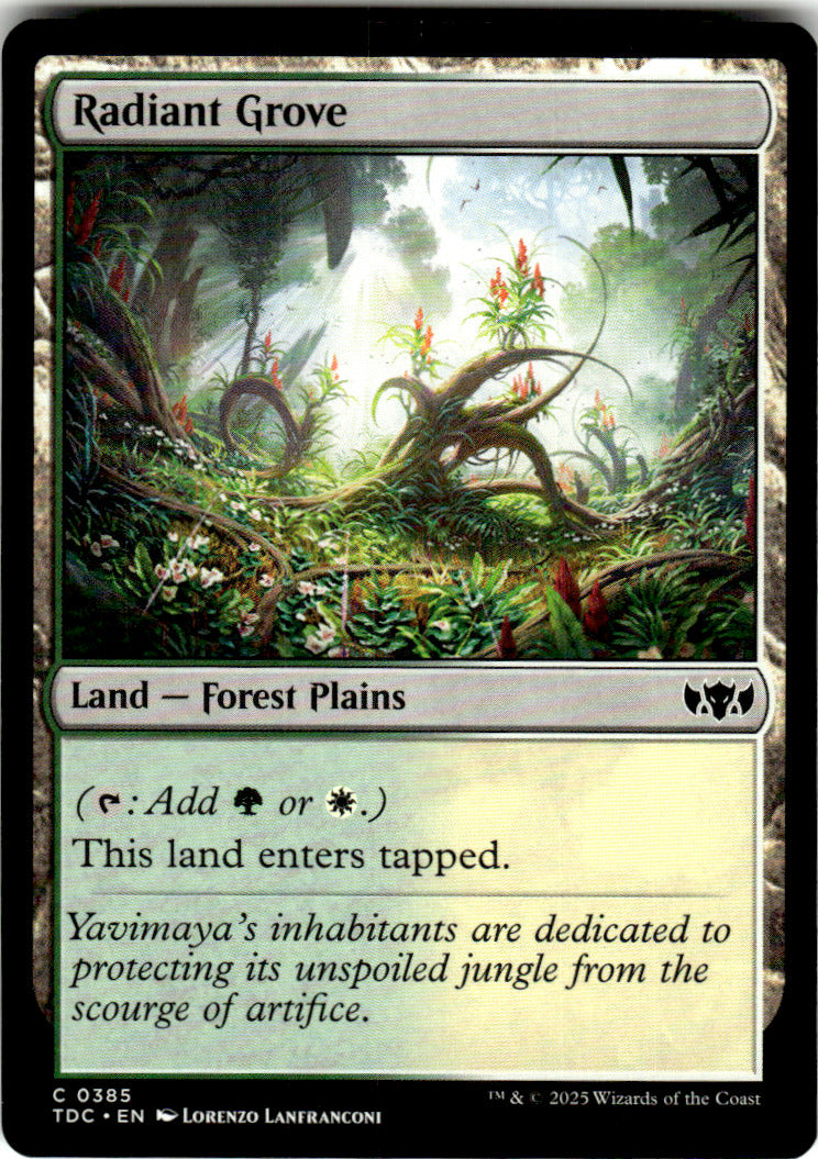 Radiant Grove Commander: Tarkir: Dragonstorm 385 C Magic: The Gathering