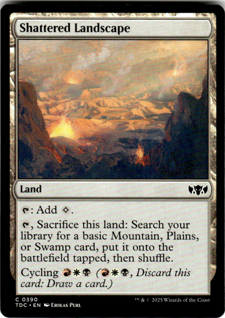 Shattered Landscape Commander: Tarkir: Dragonstorm 390 C Magic: The Gathering