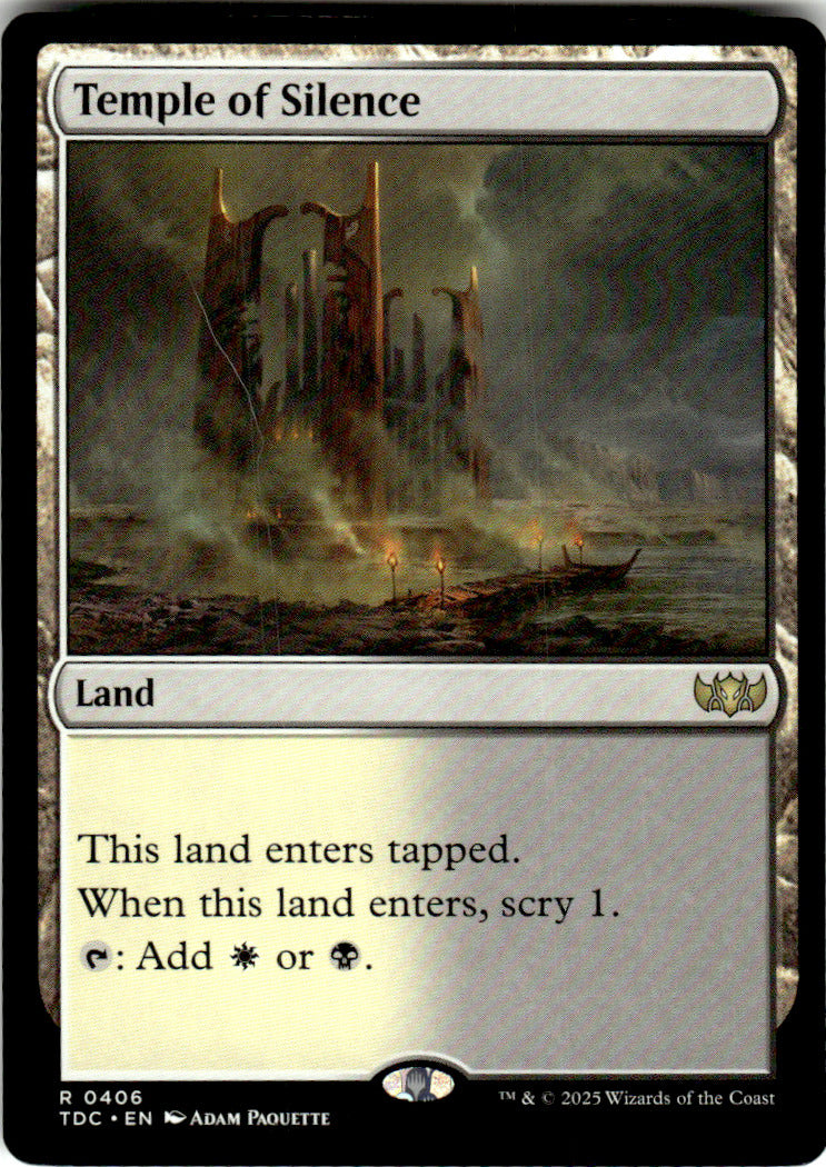 Temple of Silence Commander: Tarkir: Dragonstorm 406 R Magic: The Gathering