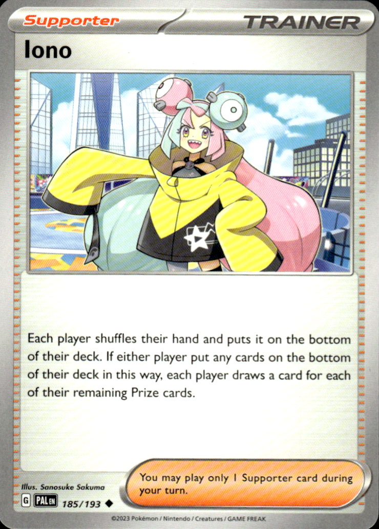 Iono Paldea Evolved 185/193 Uncommon Pokémon — English Near Mint