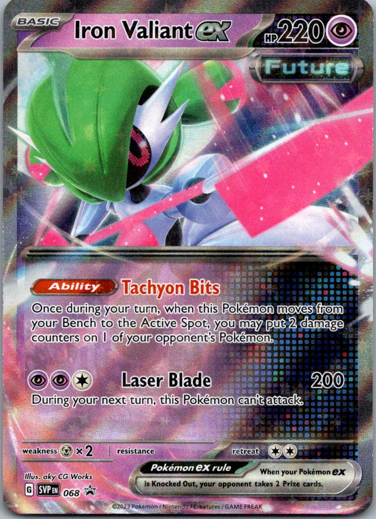 Iron Valiant ex 068 Holo Promo Scarlet & Violet Promo Pokemon Near Mint
