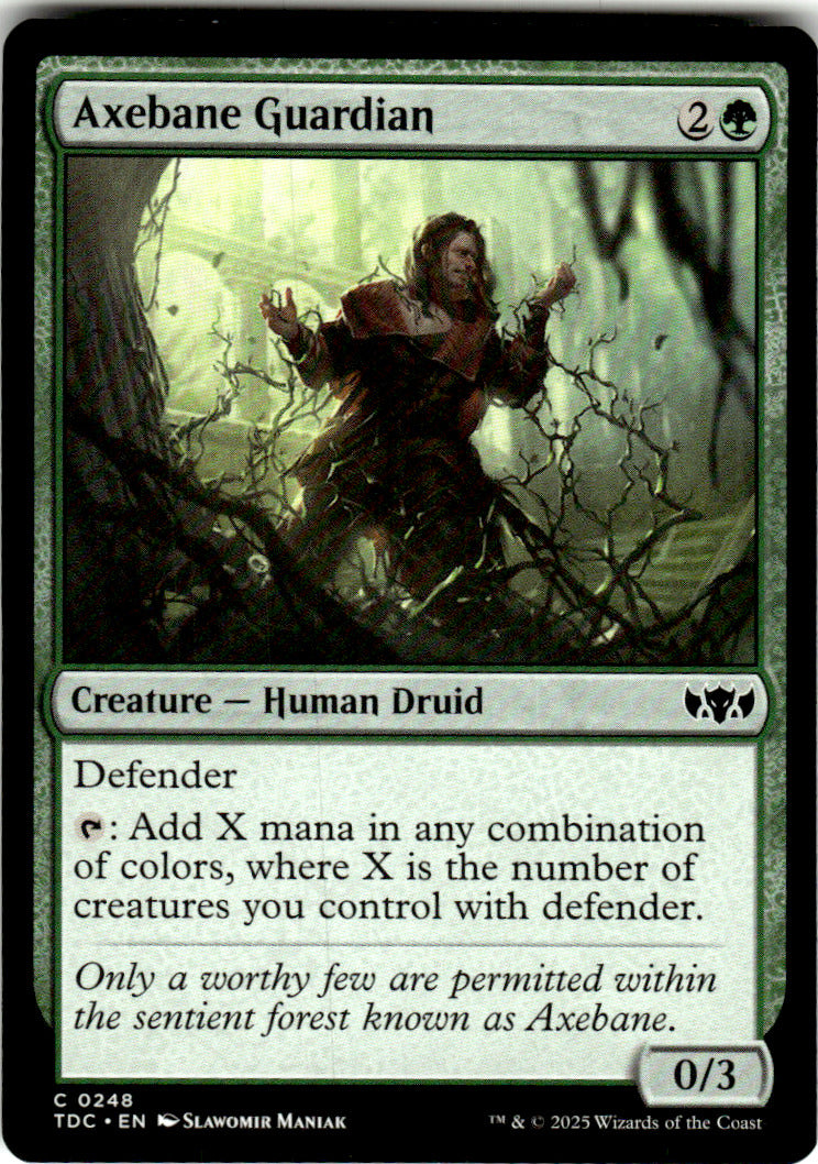 Axebane Guardian Commander: Tarkir: Dragonstorm 248 C Magic: The Gathering