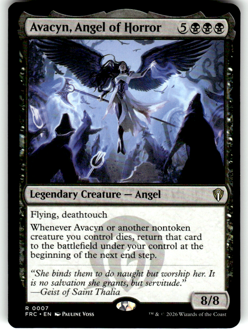 Avacyn, Angel of Horror Commander: Reality Fracture 7 R Magic: The Gathering
