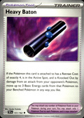 Heavy Baton Temporal Forces 151/162 Uncommon Pokémon — English Near Mint