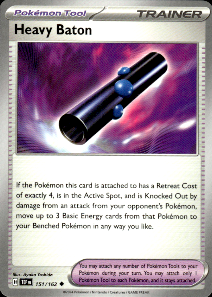 Heavy Baton Temporal Forces 151/162 Uncommon Pokémon — English Near Mint