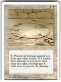 Circle of Protection: White Fourth Edition C Magic: The Gathering Lightly Played