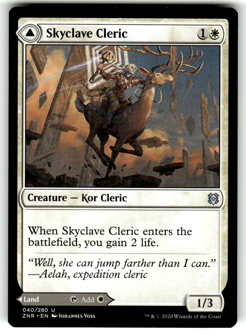 Skyclave Cleric Zendikar Rising 40 U Magic: The Gathering Near Mint