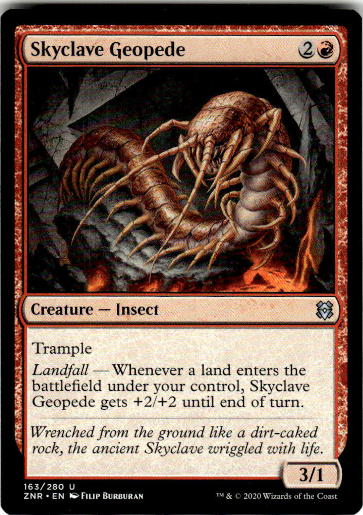 Skyclave Geopede Zendikar Rising 163 U Magic: The Gathering Near Mint