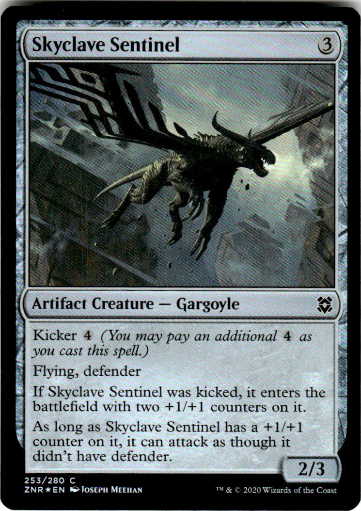 Skyclave Sentinel Zendikar Rising 253 C Foil Magic: The Gathering Near Mint
