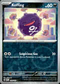 Koffing Scarlet & Violet 151 109/165 Common Reverse Holo Pokémon — English