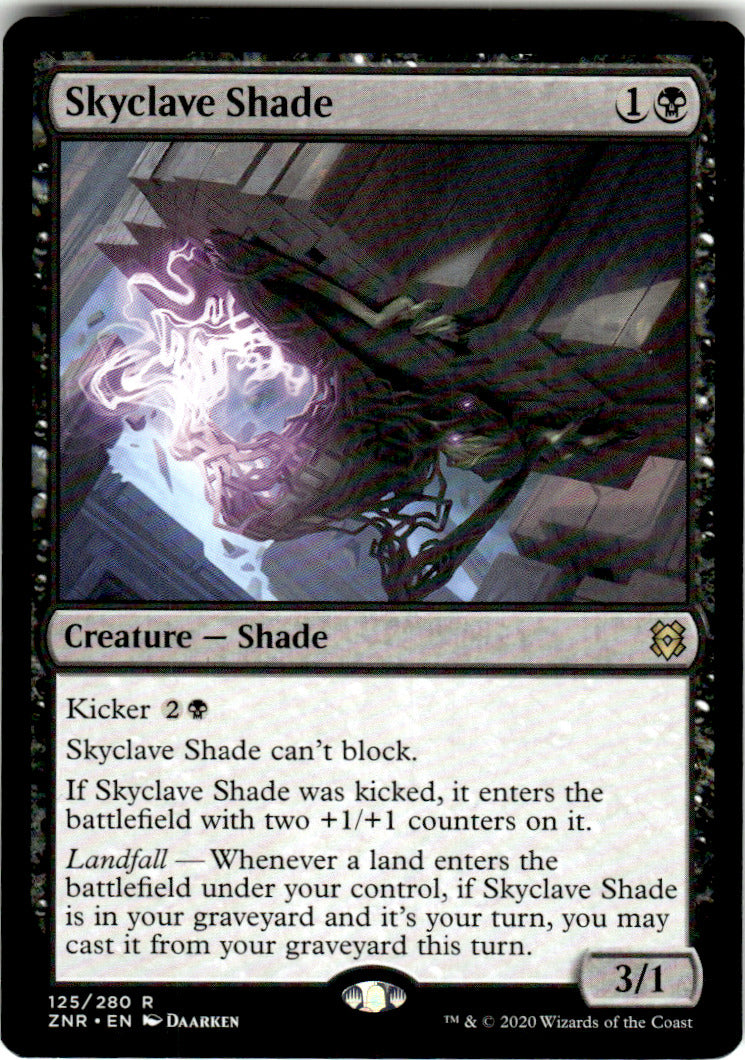 Skyclave Shade Zendikar Rising 125 R Magic: The Gathering Near Mint