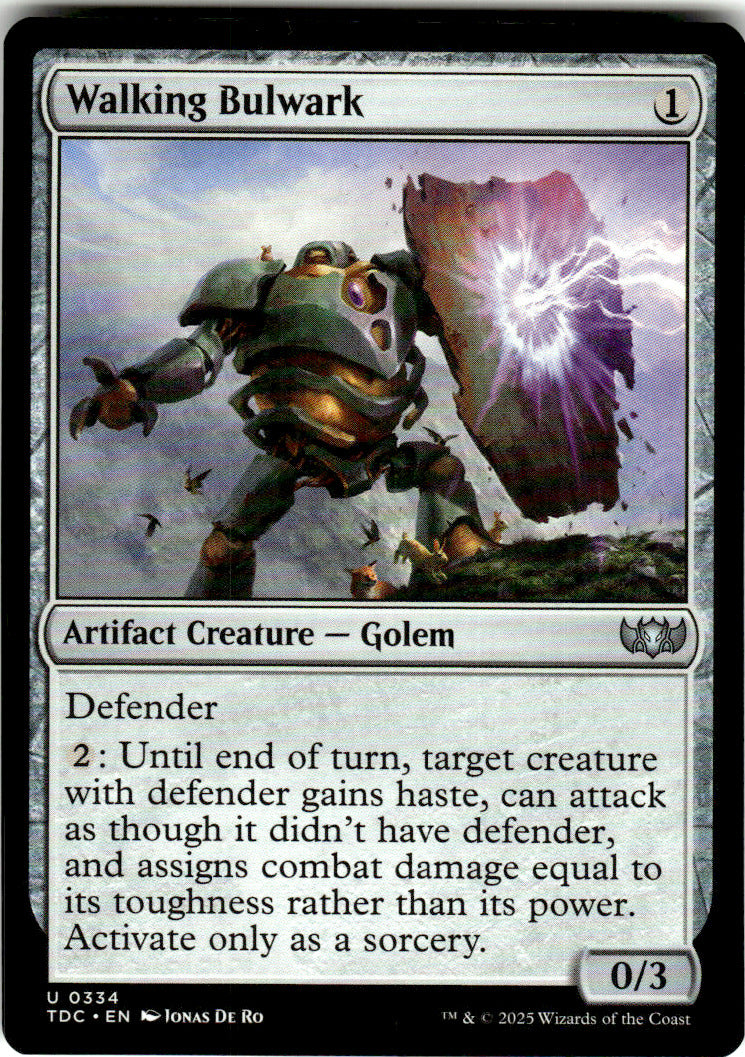Walking Bulwark Commander: Tarkir: Dragonstorm 334 U Magic: The Gathering
