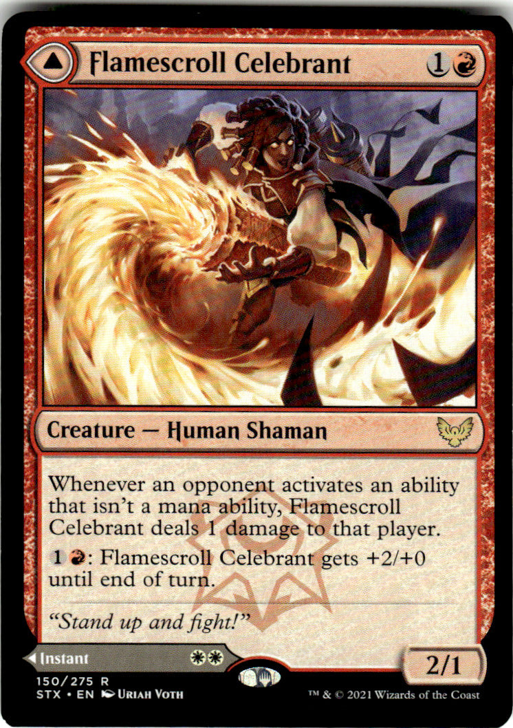 Flamescroll Celebrant Strixhaven: School of Mages 150 R Magic: The Gathering