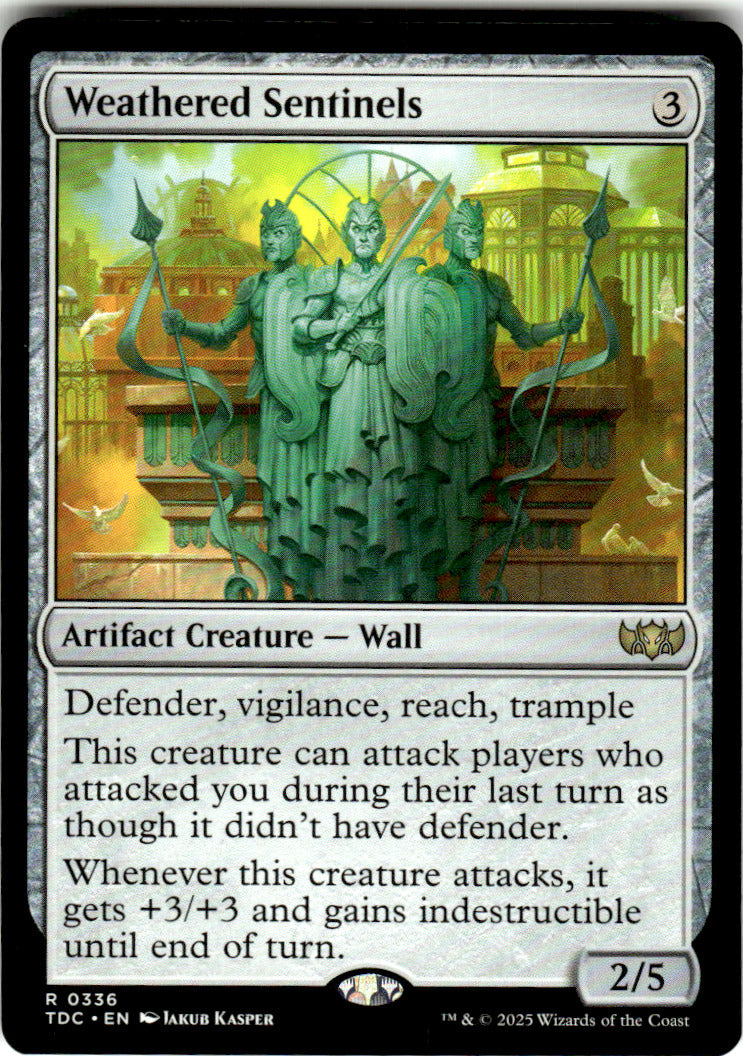 Weathered Sentinels Commander: Tarkir: Dragonstorm 336 R Magic: The Gathering