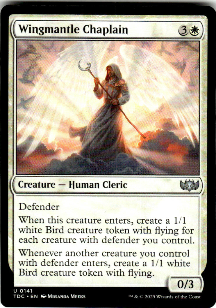Wingmantle Chaplain Commander: Tarkir: Dragonstorm 141 U Magic: The Gathering