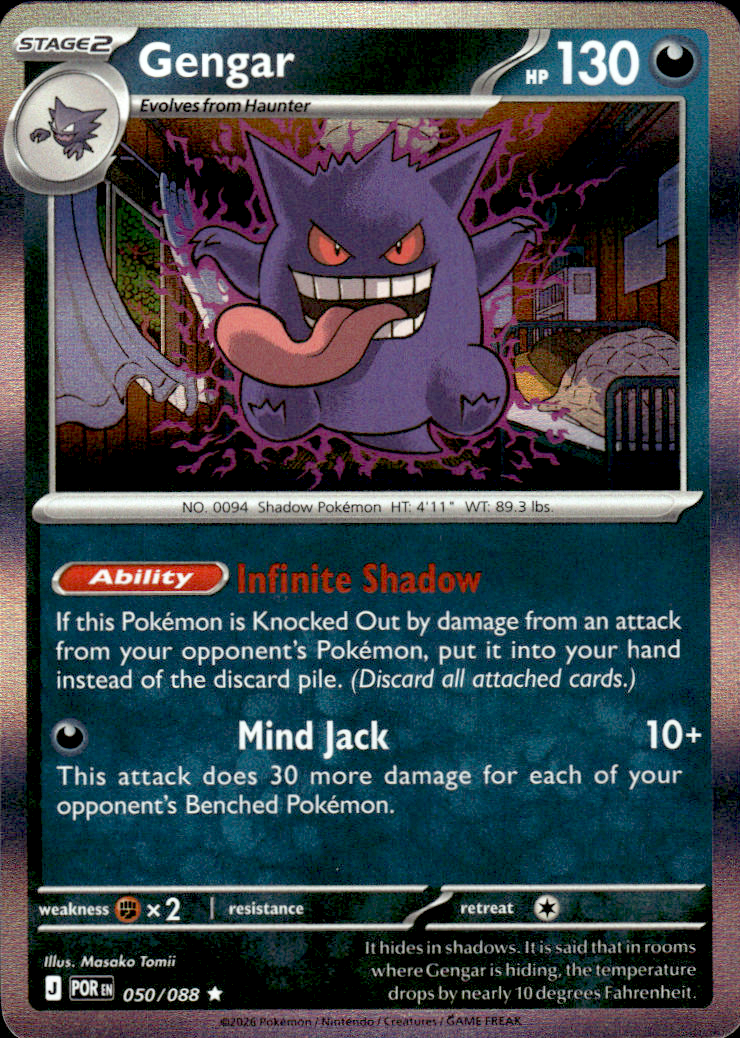 Gengar Perfect Order 050/088 Rare Holo Pokémon — English Near Mint