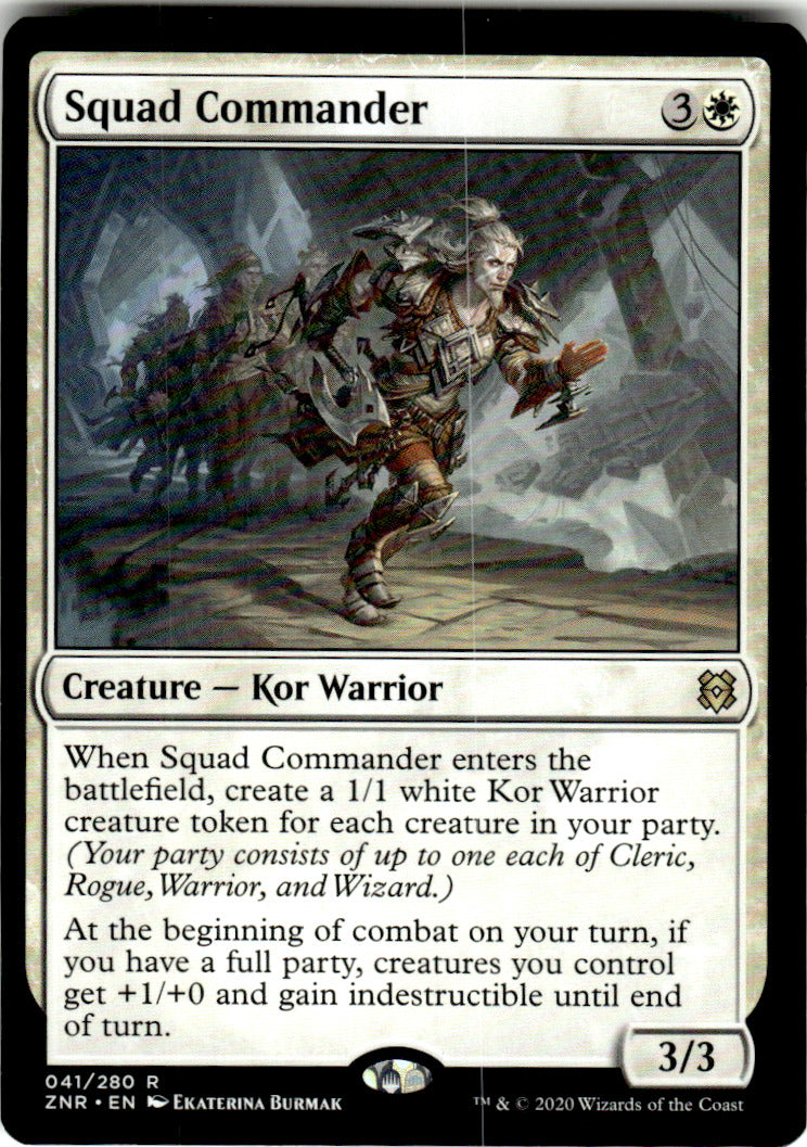 Squad Commander Zendikar Rising 41 R Magic: The Gathering Near Mint