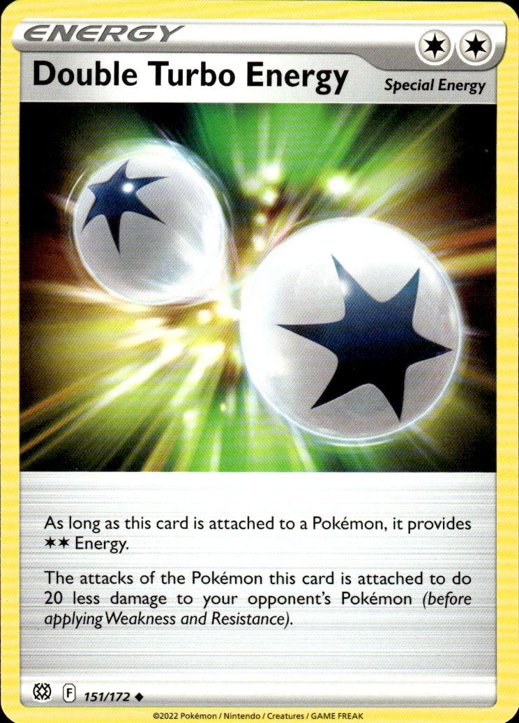 Double Turbo Energy Brilliant Stars 151/172 Uncommon Pokémon — English Near Mint