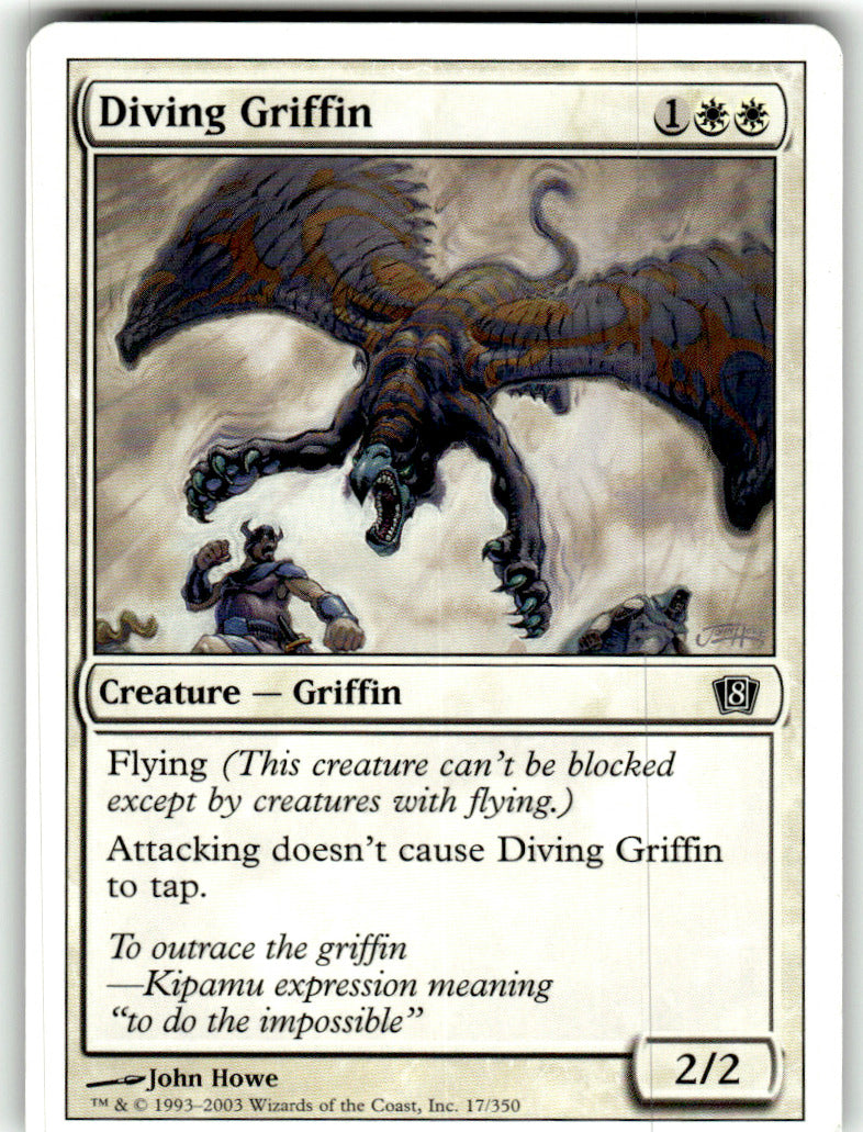 Diving Griffin 8th Edition 17 C Magic: The Gathering Lightly Played